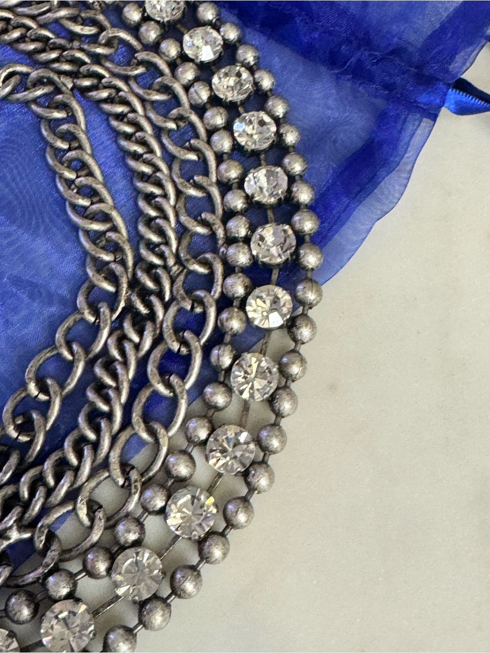 Jimmy Choo X H&M Crystal Multi-Chain Necklace - Picture 4 of 4